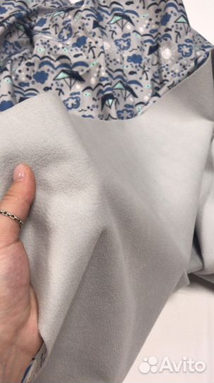 Ткань плащевка на флисе