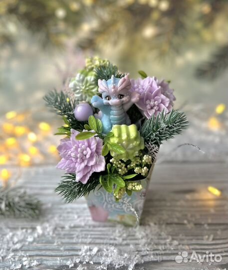 Букеты из мыла новогодние