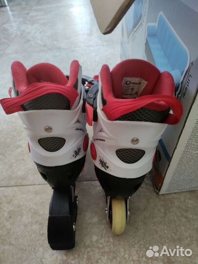 Роликовые коньки раздвижные с защитой 29-32
