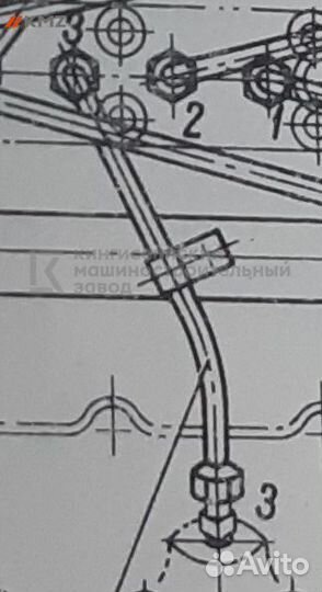 Трубка форсунки для 3-го левого цилиндра М400