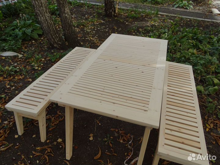Стол и лавки садовая мебель новая