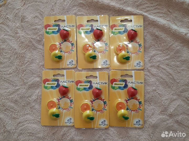 Ластик в виде фруктов
