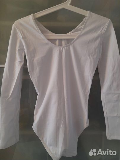 Купальник гимнастический белый