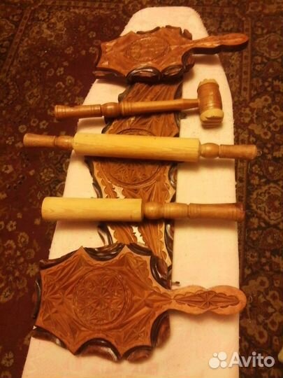 Набор резной разделочный 5 предметов