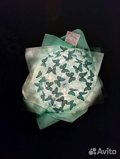 Букет из бабочек светящийся, светильник, ночник