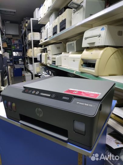 Цветной струйный мфу с снпч HP SMART tank 500