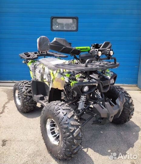 Детский квадроцикл Yamaha Aerox 125 черно-желтый