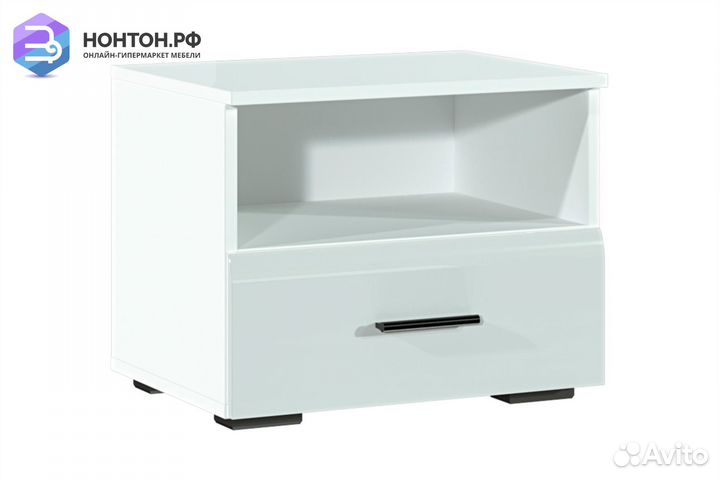 Тумба прикроватная Соло белый