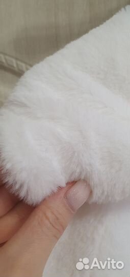 Белая шубка накидка для девочки