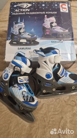 Коньки детские раздвижные 29-32