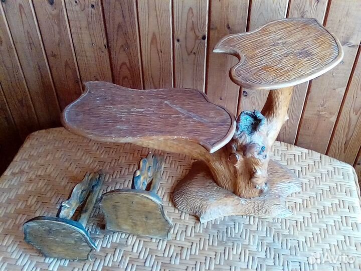 Деревянная полка резная СССР