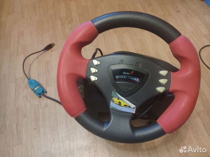 Игровой руль с педалями Genius Speed Wheel
