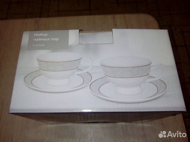 Набор чайных пар (2 чашки и 2 блюдца в наборе)