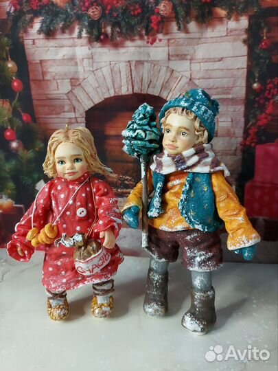 Ватные Елочные игрушки