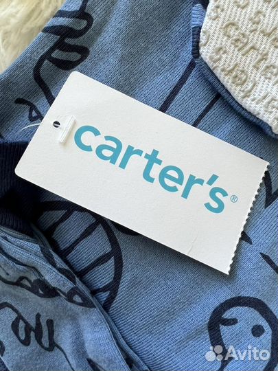 Комбинезон хлопковый на молнии Carter's