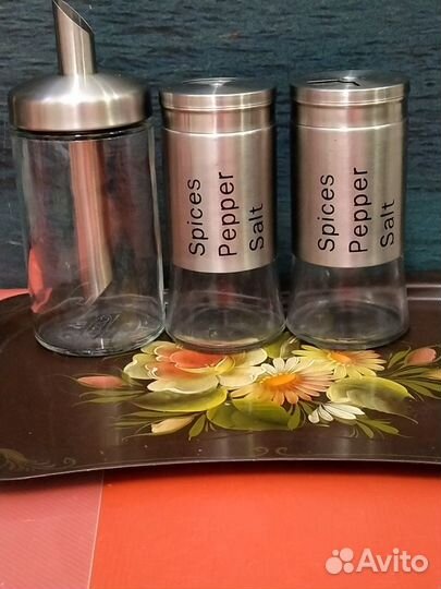 Набор для специй + салфетница + сахарница IKEA