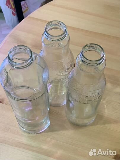 Горшки глиняные и Стеклянные бутылки 0,25л и 1 л