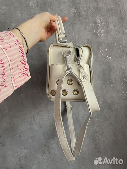 Сумка натуральная кожа белая