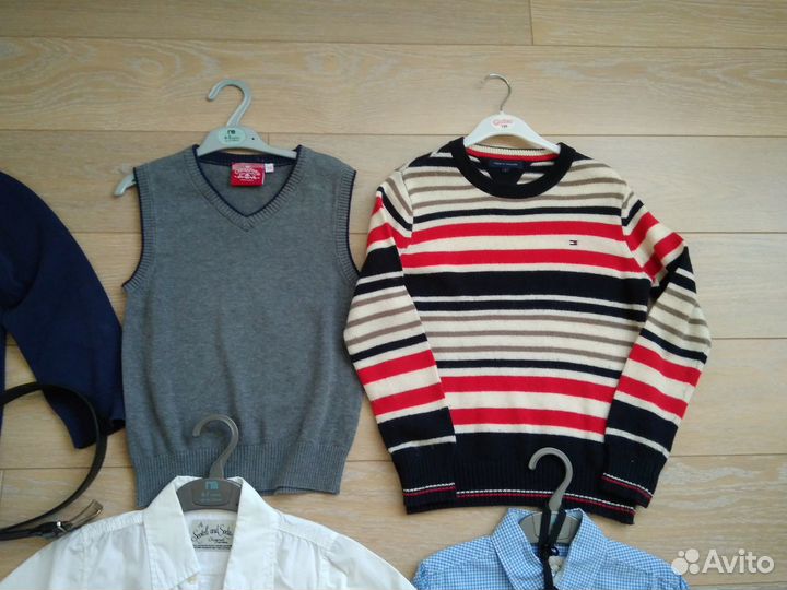 Школьная форма рубашка джемпер жилет р.122-128