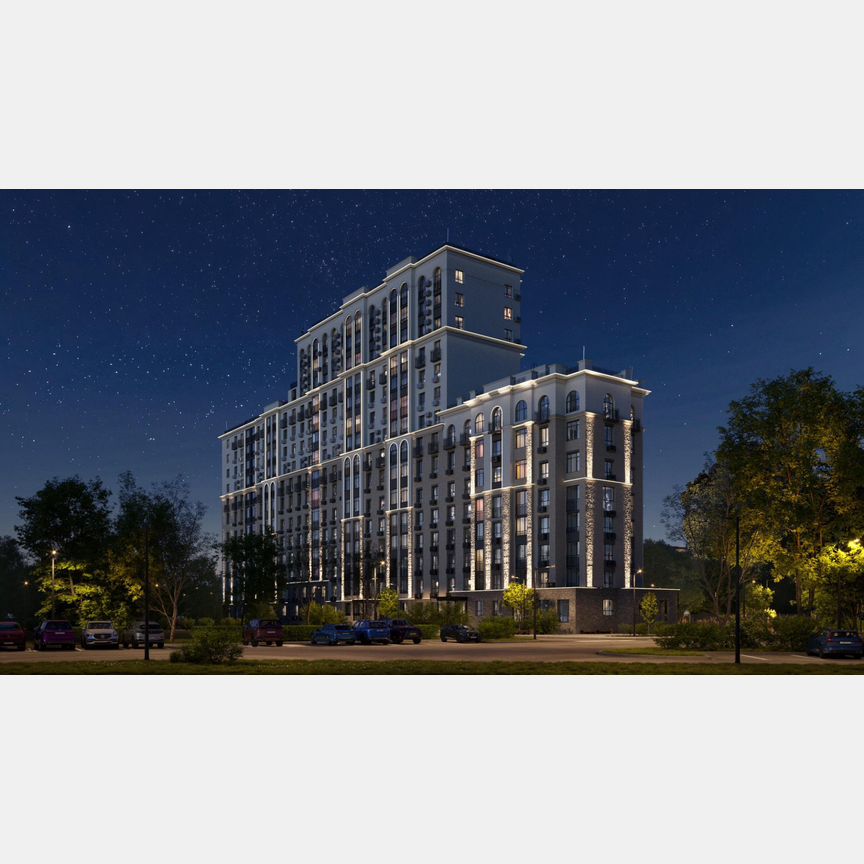 2-к. квартира, 69,4 м², 1/15 эт.