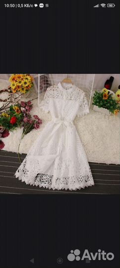 Платье ажурное 42, 44 размер белое, чёрное, красн