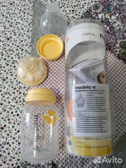 Бутылочка и смарт соска Medela calma
