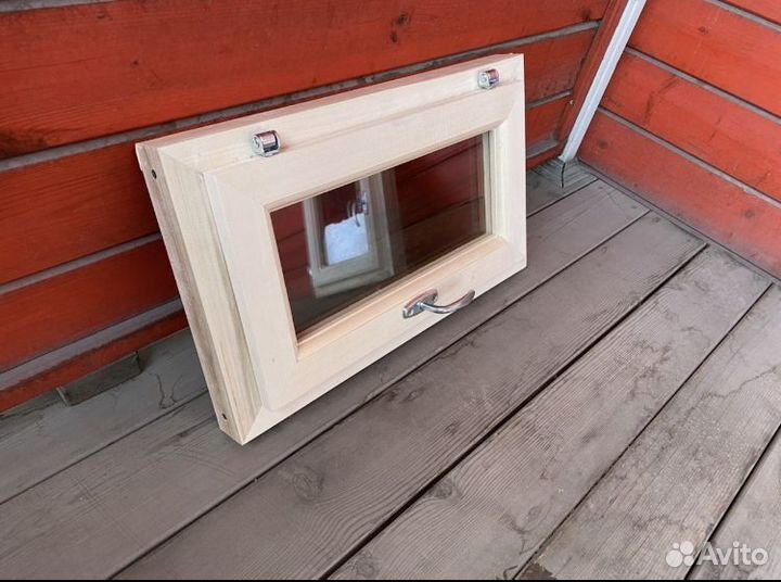 Деревянные окна для бани