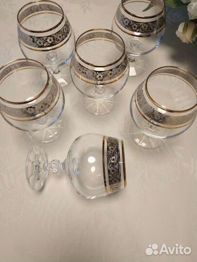 Бокалы стеклянные комплект. Чехия