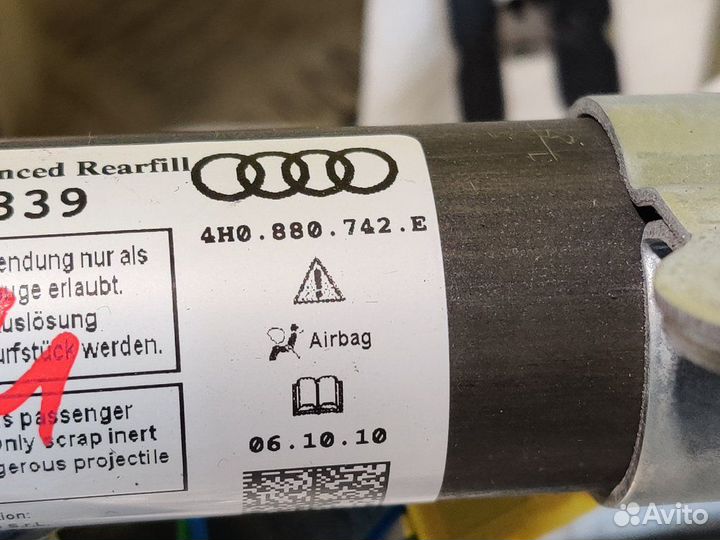 Подушка безопасности боковая шторка Audi A8 D4 4H2