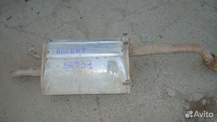 Глушитель основной Hyundai Accent 2 (LC) (тагаз)