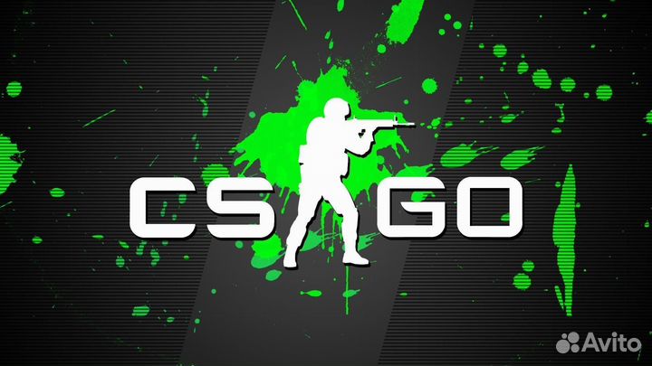 Ноутбук с запущенной CS-GO