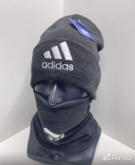 Шапка adidas+ шарф