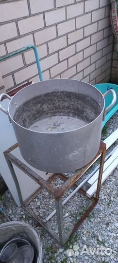 Кастрюля большая 40 литров, алюминиевая тяжелая