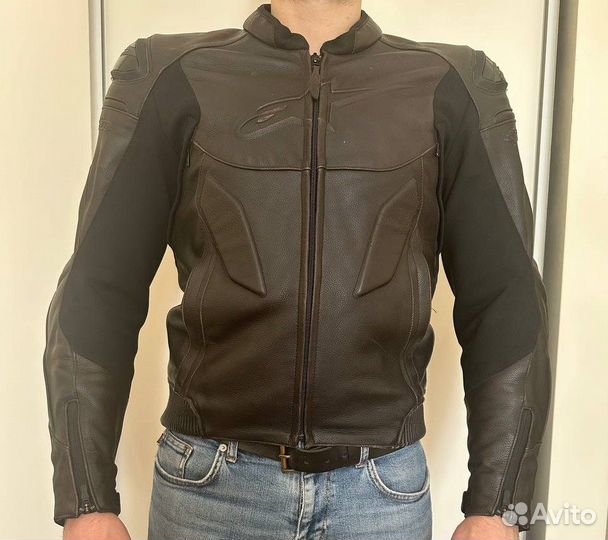 Мотокуртка кожаная Alpinestars caliber jacket р.50