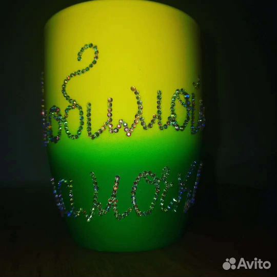 Кружка со стразами