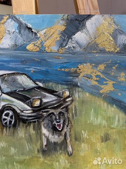 Интерьерная картина маслом на холсте