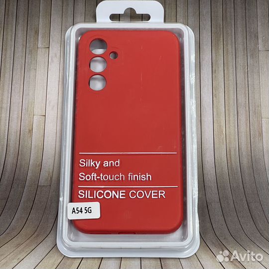 Чexол наклaдкa для Samsung Galaxy A54 красный