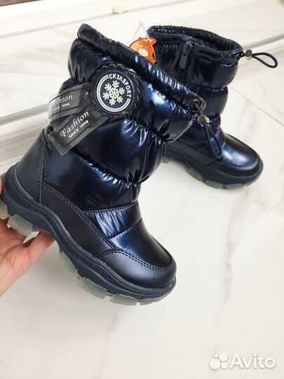 Новые дутики 27 28 Сказка зимние сапоги девочки