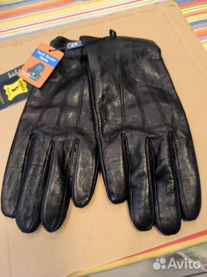 Мужские кожаные перчатки новые