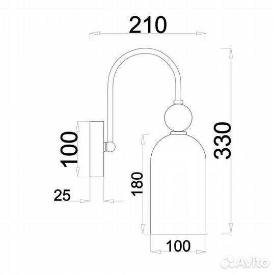 Бра Escada ODE 686/1A Chrome