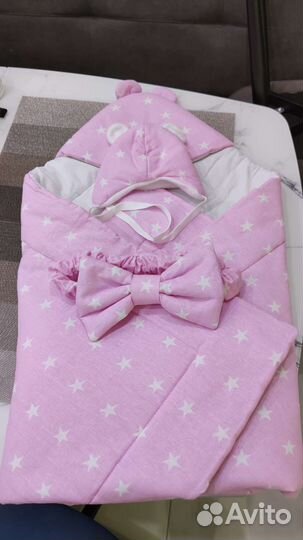 Конверт на выписку для девочки демисезонный