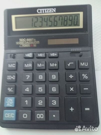 Калькулятор citizen SDC-888T11