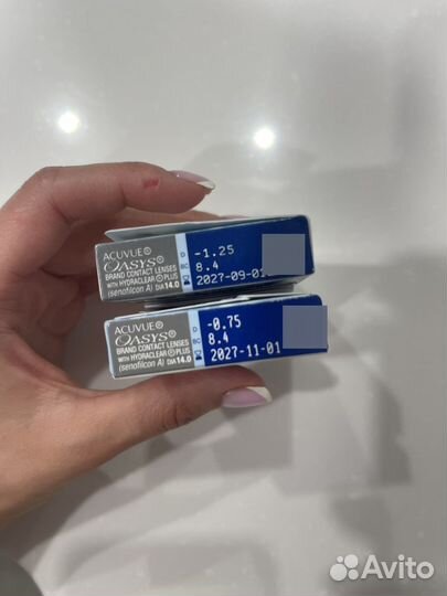 Линзы acuvue oasys hydraclear plus -0,75