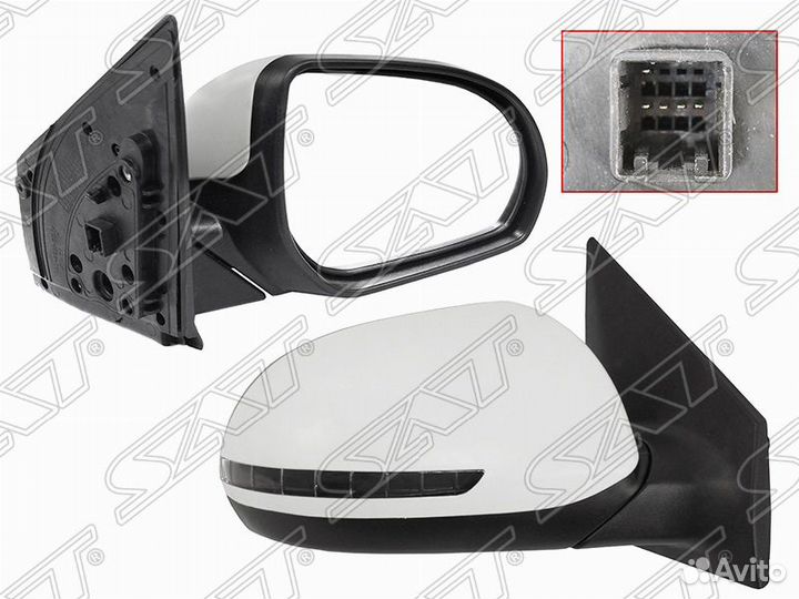 Боковое зеркало флажок с поворотником 10- новы