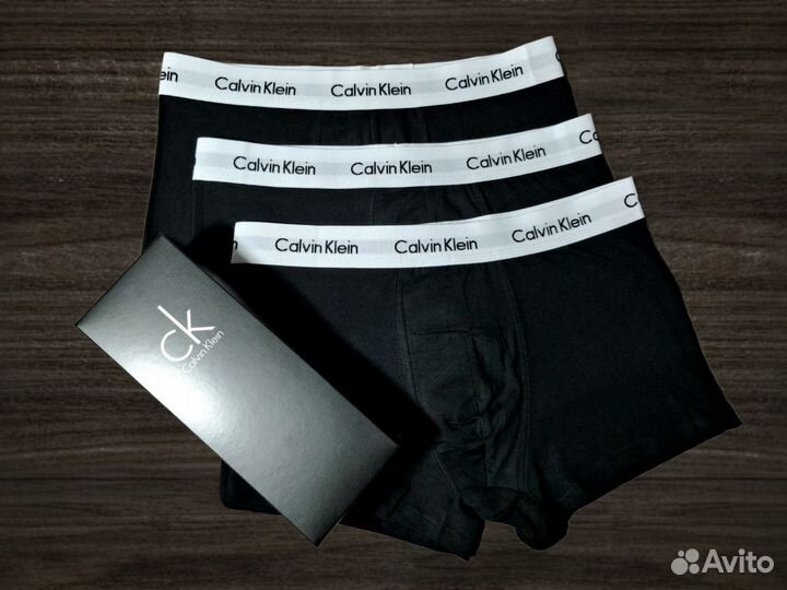 Трусы мужские боксеры calvin klein 3шт