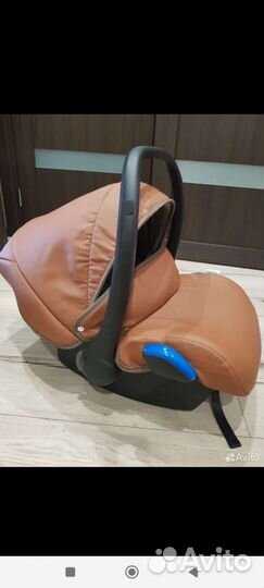 Коляска 3 в 1 Camarelo из экокожи