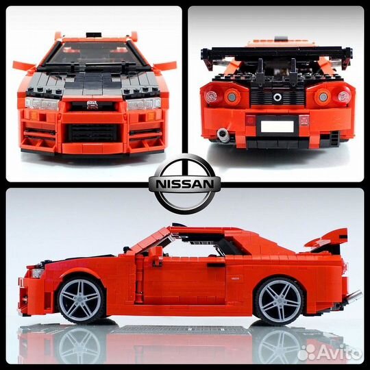 Lego Nissan skyline GTR R34