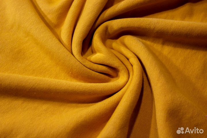 Ткань футер 3-х нитка горчица
