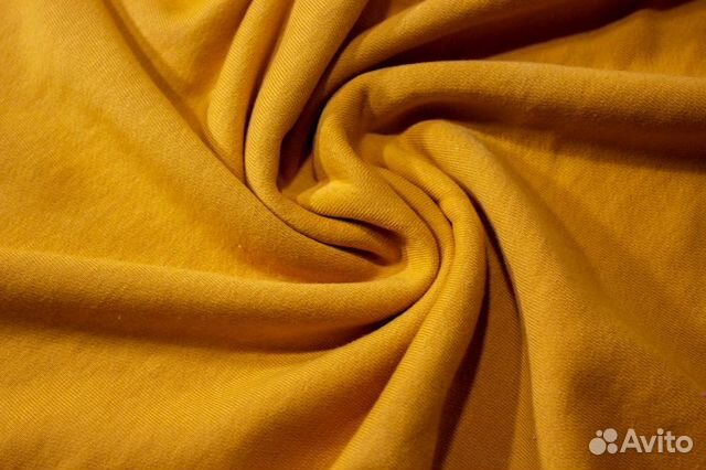 Ткань футер 3-х нитка горчица