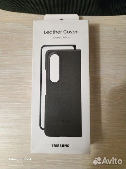 Samsung leather cover z fold4 новый